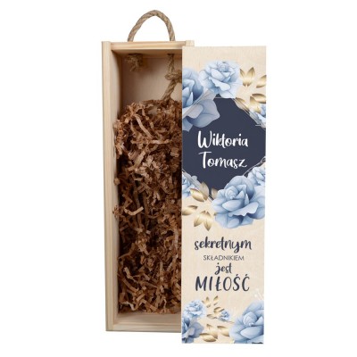 Skrzynka na wino dla Pary Młodej