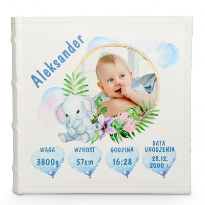 Album z metryczką dla chłopca