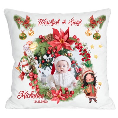 Poduszka Świąteczna z zdjęciem