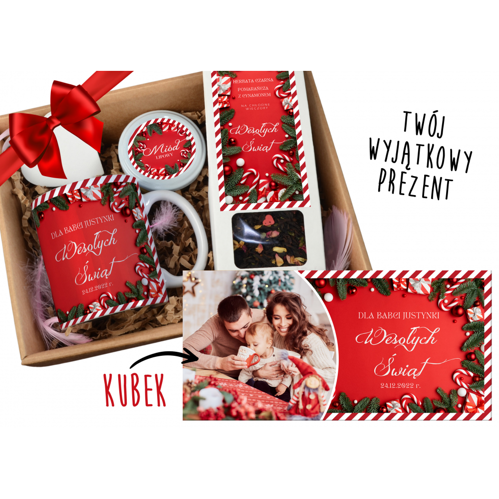 Zestaw Świąteczny "Ciepłe Chwile" z Personalizowanym Kubkiem