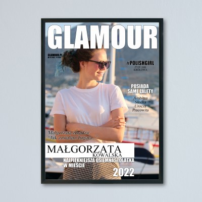 Plakat „Okładka Glamour”  – Idealny Prezent