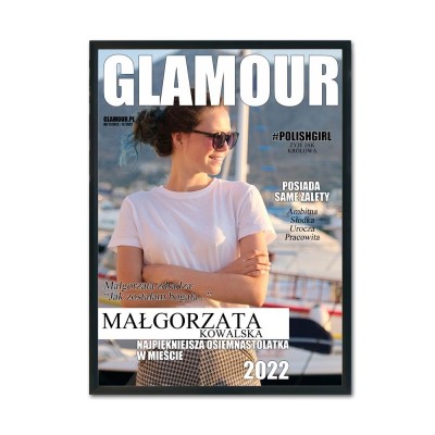 Plakat „Okładka Glamour”  – Idealny Prezent