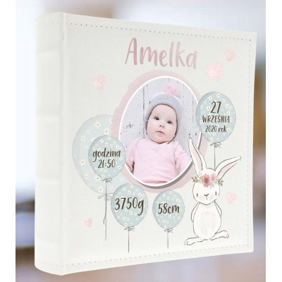 Album metryczka ze zdjęciem chrzest roczek