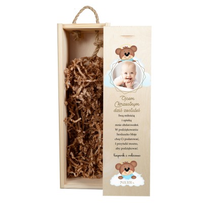 Podziękowanie dla Ojca Chrzestnego - skrzynka na wino