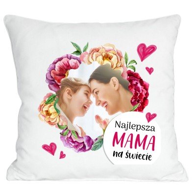 Poduszka ze zdjęciem prezent Dzień Mamy Matki