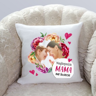 Poduszka ze zdjęciem prezent Dzień Mamy Matki