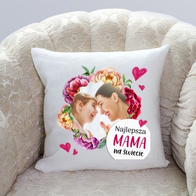 Poduszka ze zdjęciem prezent Dzień Mamy Matki