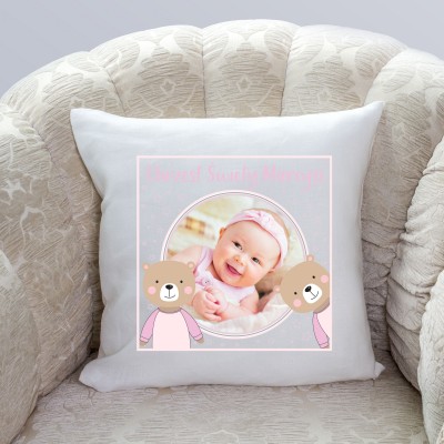 Foto poduszka ze zdjęciem na Chrzest Święty