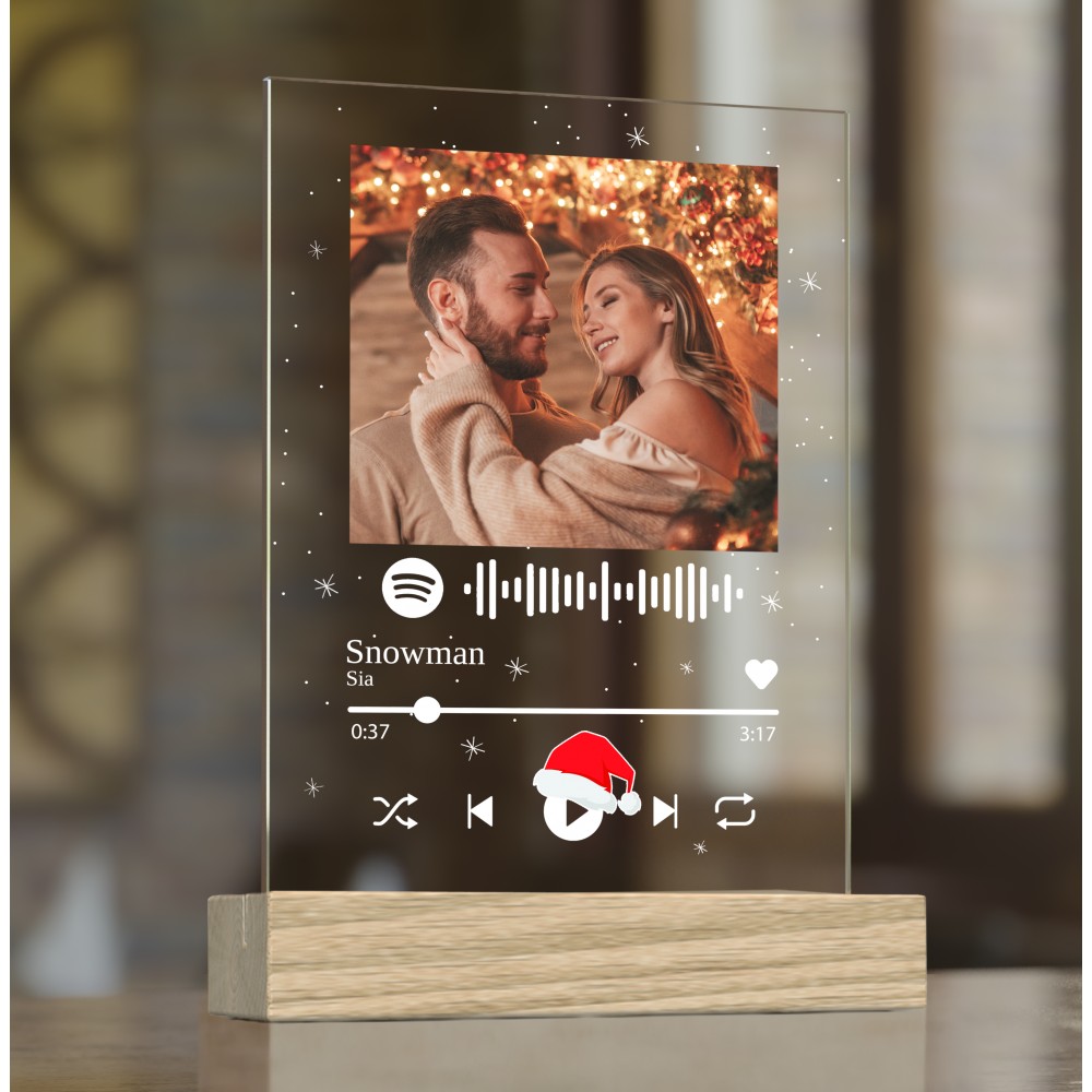 Piosenka Spotify na szkle akrylowym - Bo muzyka łączy serca