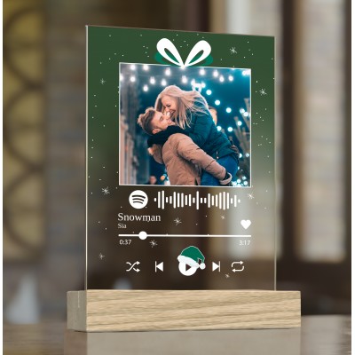 Świąteczne Spotify na szkle akrylowym – Magia Muzyki w Eleganckiej Formie