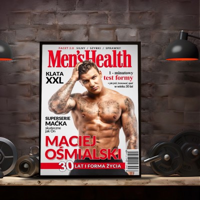 Okładka Magazynu Men's Health: Podkreśl Siłę i Styl Męskiego Życia!