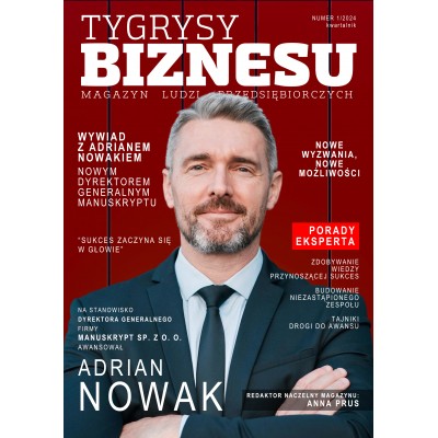 Plakat Tygrysy Biznesu – Okładka Sukcesu