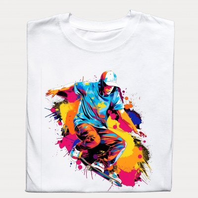 Koszulka z grafiką deskorolkarza – styl i pasja w jednym Koszulka z grafiką deskorolkarza – styl i pasja w jednym