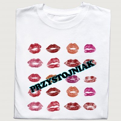 Koszulka "Przystojniak" z całusami | Śmieszna i oryginalna