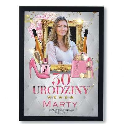 Personalizowany Plakat Urodzinowy - Świętuj z Uśmiechem