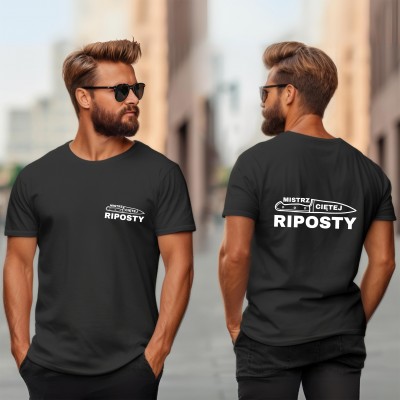 Koszulka z nadrukiem: MISTRZ CIĘTEJ RIPOSTY