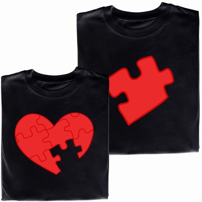 Koszulki dla Par z Puzzle – Razem Tworzymy Jedność