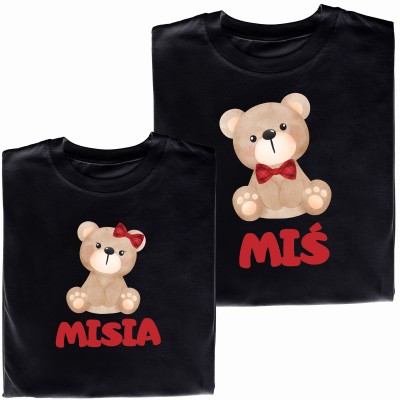 Koszulki dla Par – Miś & Misia – Bo Każdy Miś Ma Swoją Misię