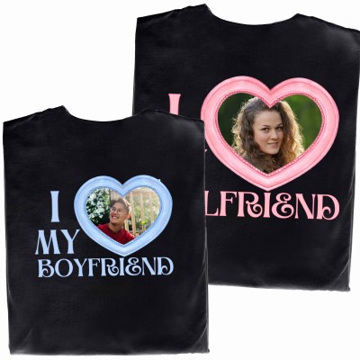 Zestaw T-Shirtów dla Pary – I MY GIRLFRIEND & I MY BOYFRIEND