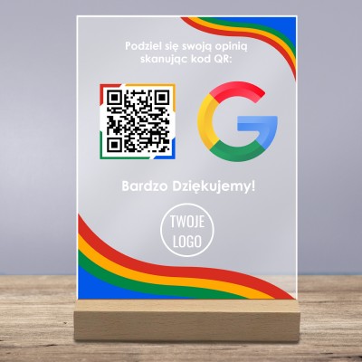 Tabliczka Akrylowa z QR – Zadbaj o Swoją Reputację Online