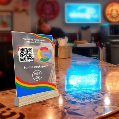 Tabliczka Akrylowa z QR – Zadbaj o Swoją Reputację Online