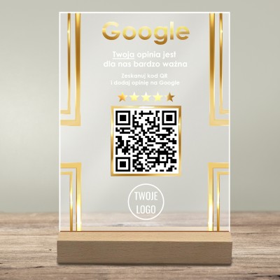 Kod QR, który przyciąga opinie – Tabliczka dla Twojej firmy