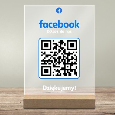 Tabliczka Akrylowa z QR do Facebooka