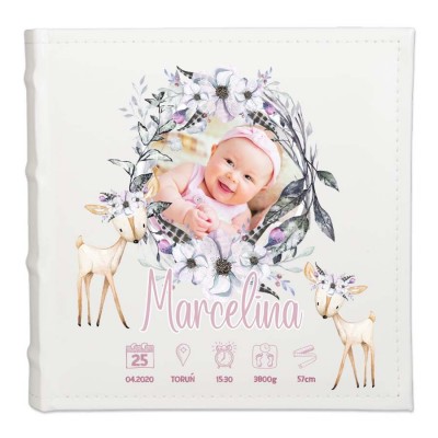 Album metryczka ze zdjęciem dziewczynka