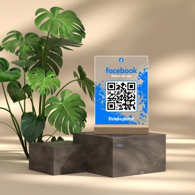 Tabliczka Akrylowa z QR do Facebooka