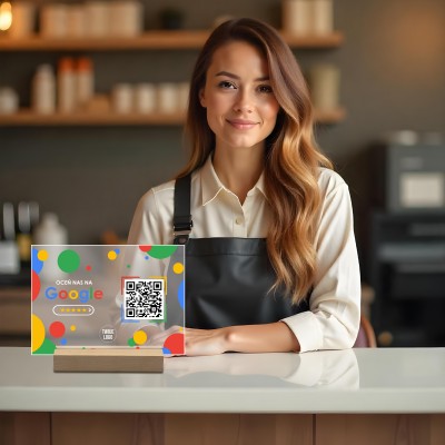 Kod QR, który przyciąga opinie – Nowoczesna tabliczka dla Twojej firmy