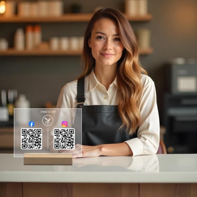 Twoje Social Media w Jednym Miejscu - Tabliczka z QR