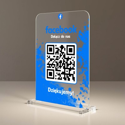 Profesjonalna Tabliczka z QR do Facebooka