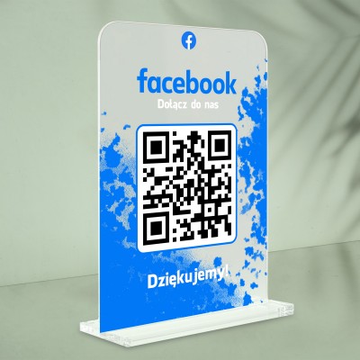 Profesjonalna Tabliczka z QR do Facebooka