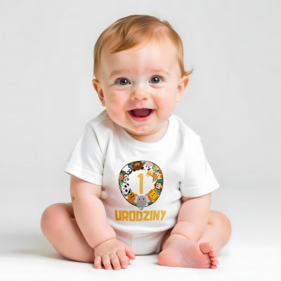 Koszulka z nadrukiem 365 Dni Uśmiechu – Pierwsze Urodziny