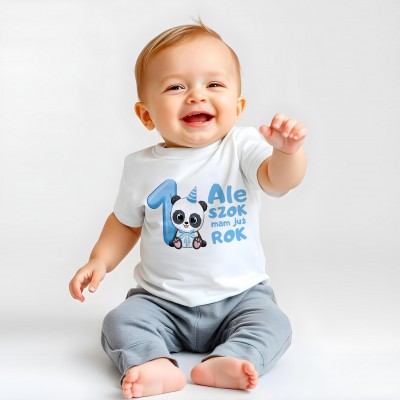 Koszulka dla Chłopca – „Ale Szok, Mam Już Rok!”