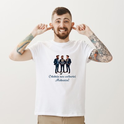 Koszulka na Wieczór Kawalerski – Ostatnia Noc Wolności [Imię]