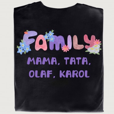 Komplet koszulek „Family” – stylowy zestaw dla całej rodziny!