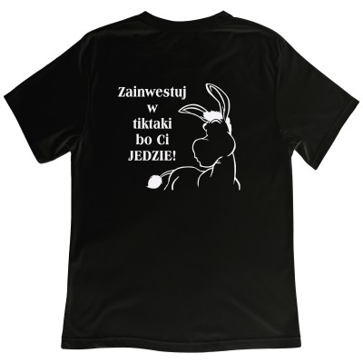 Koszulka z nadrukiem "Zainwestuj w Tiktaki" – Śmieszny prezent z osłem