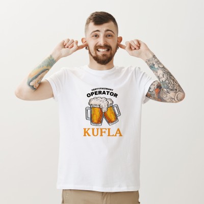 Koszulka „Certyfikowany Operator KUFLA” – Dla Prawdziwego Mistrza Piwa