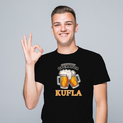 Koszulka „Certyfikowany Operator KUFLA” – Dla Prawdziwego Mistrza Piwa