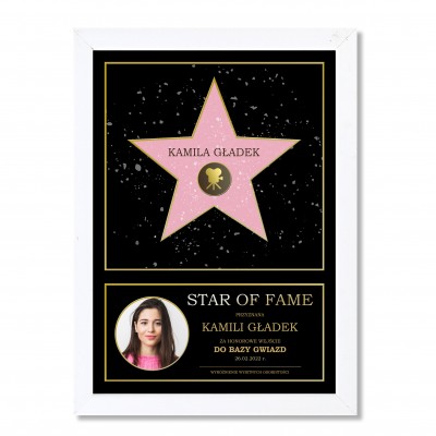 Plakat urodzinowy- Osobista Nagroda ‚Walk of Fame’