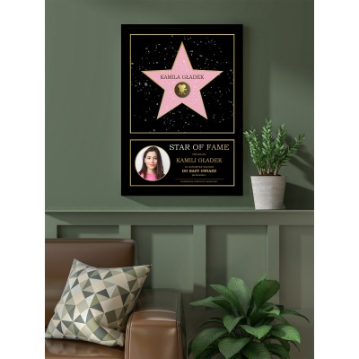 Plakat urodzinowy- Osobista Nagroda ‚Walk of Fame’