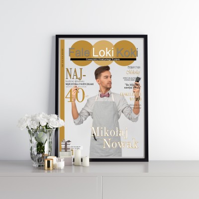 Plakat Fale Loki Koki – Personalizowana Okładka dla Fryzjerów