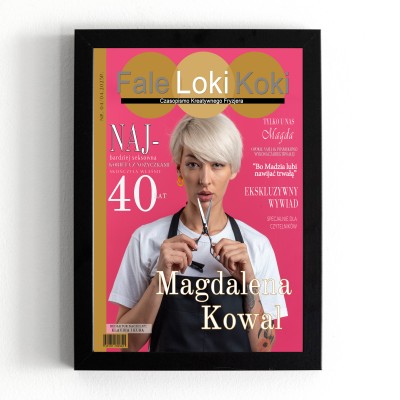 Plakat Fale Loki Koki – Personalizowana Okładka dla Fryzjerów