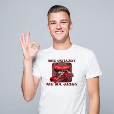 Koszulka z nadrukiem – BEZ GWIAZDY NIE MA JAZDY