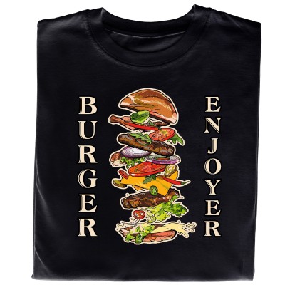 Koszulka BURGER ENJOYER – Dla Prawdziwych Fanów Burgerów