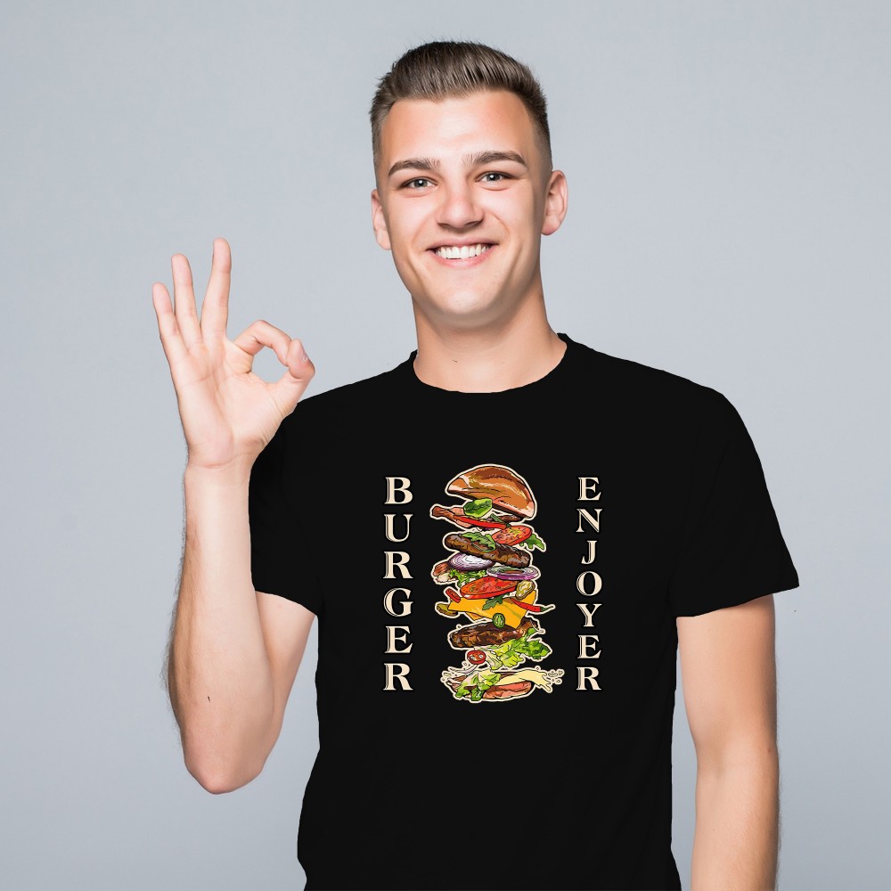 Koszulka BURGER ENJOYER – Dla Prawdziwych Fanów Burgerów