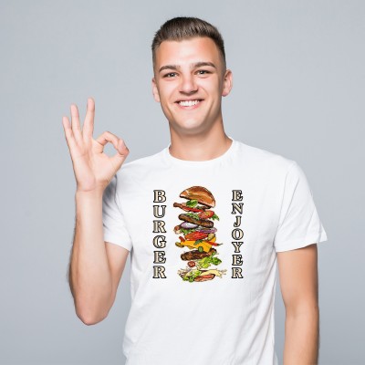 Koszulka BURGER ENJOYER – Dla Prawdziwych Fanów Burgerów