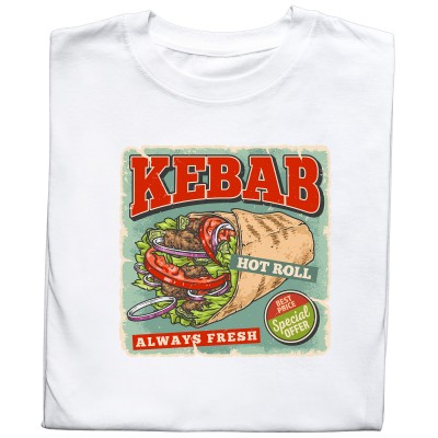 Koszulka z nadrukiem KEBAB – Klasyk Smaku