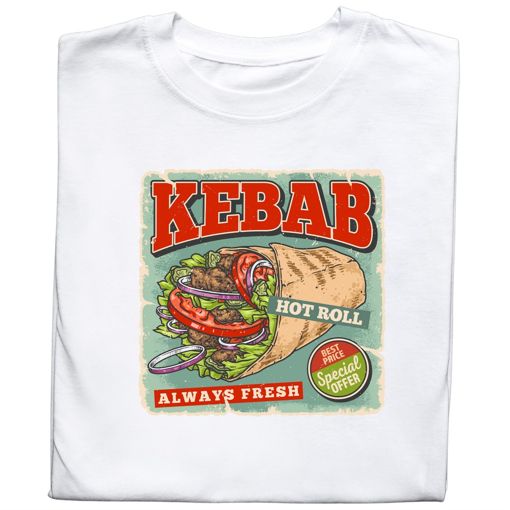 Koszulka z nadrukiem KEBAB – Klasyk Smaku